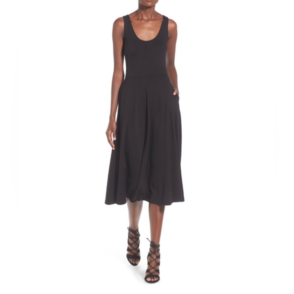 Leith Stretch Knit Midi Dress